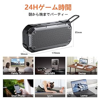 Amazon.co.jp: ワイヤレスBluetoothスピーカーハンドヘルド