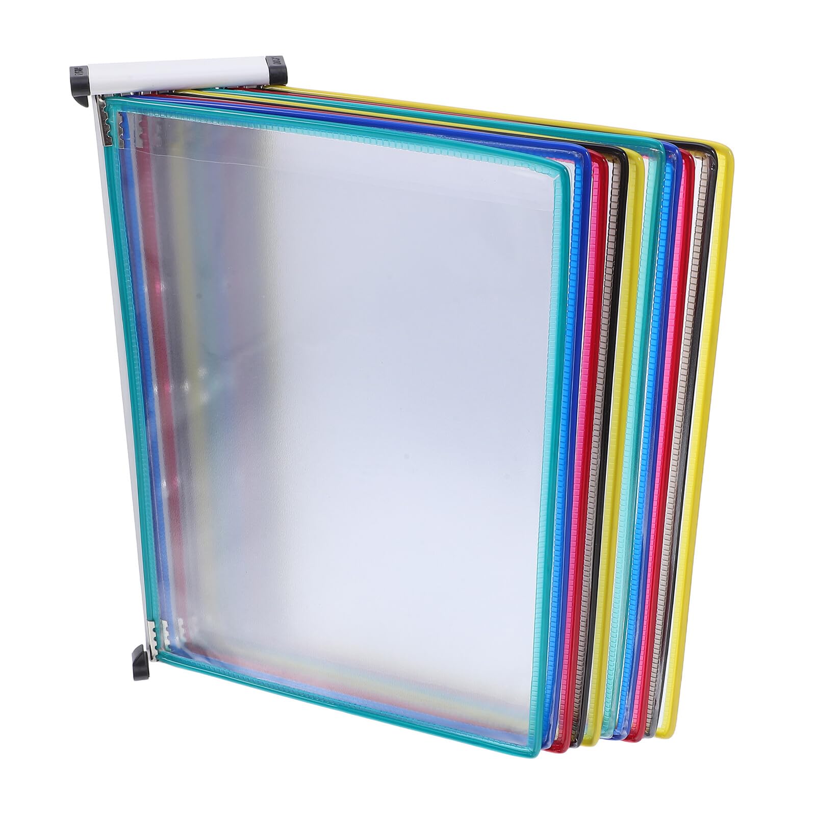 AYUWQZX Wall Display Unit, Wall-Mounted Flip Pages File Literature Display Rack Multicolor For Workspace Reception