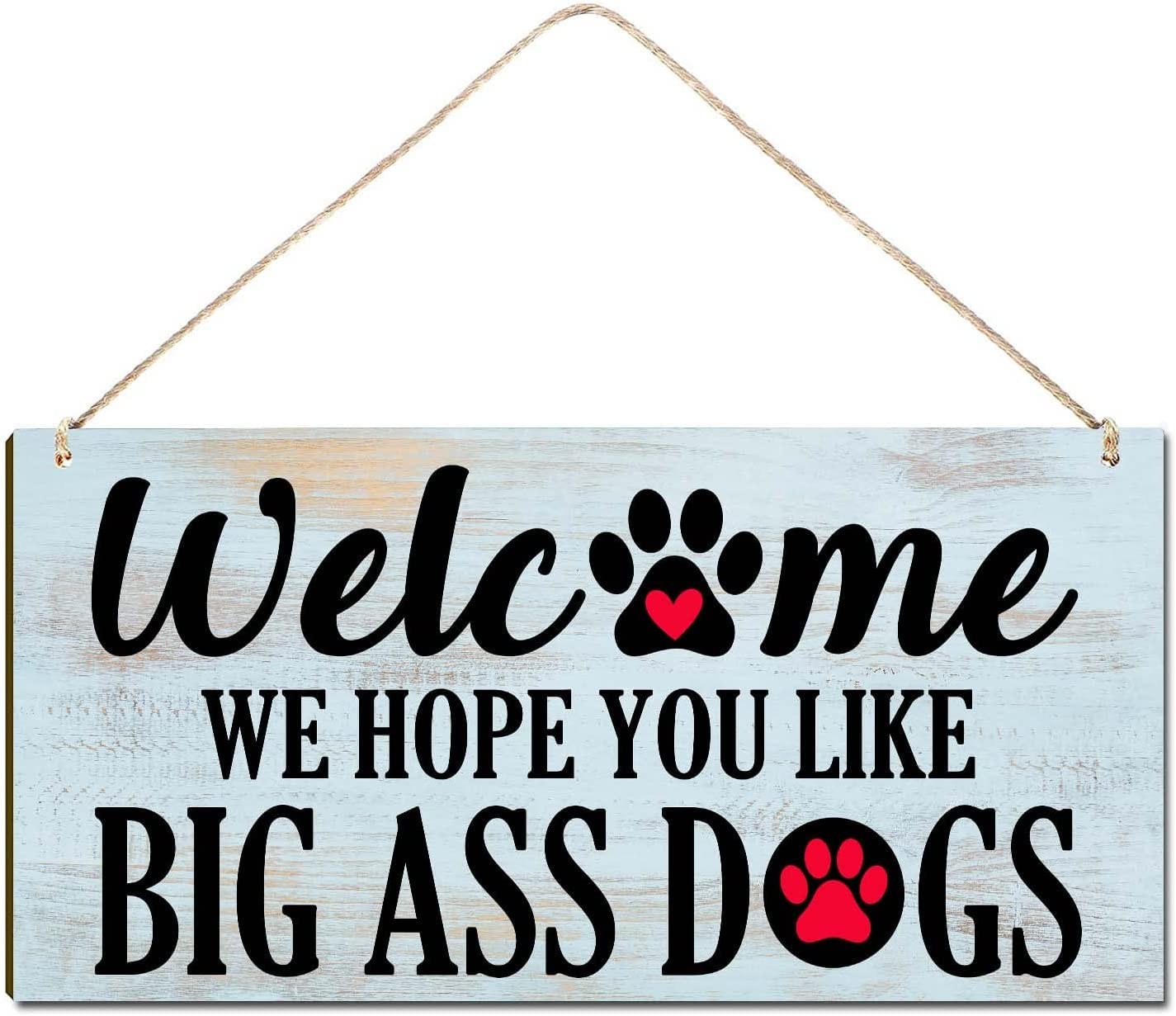 Sign for Front Door Outside Funny Wooden Door Sign For Front Porch Decor We Hope