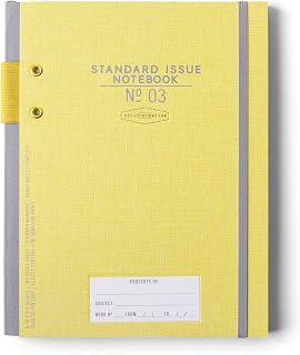DesignWorks Ink Caderno de agenda padrão No. 3, (17,12 cm x 21,62 cm), ocre