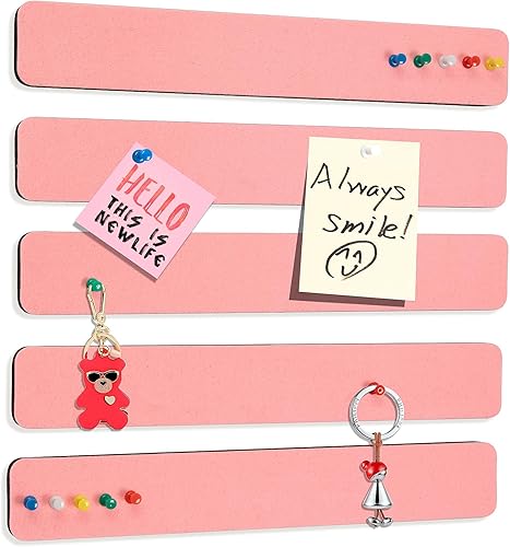 Vista 10 de Tablón de anuncios de fieltro, tablero de corcho de 15.7'' x 11.8'' para dormitorios, oficinas, decoración de pared del hogar, tablero de corcho