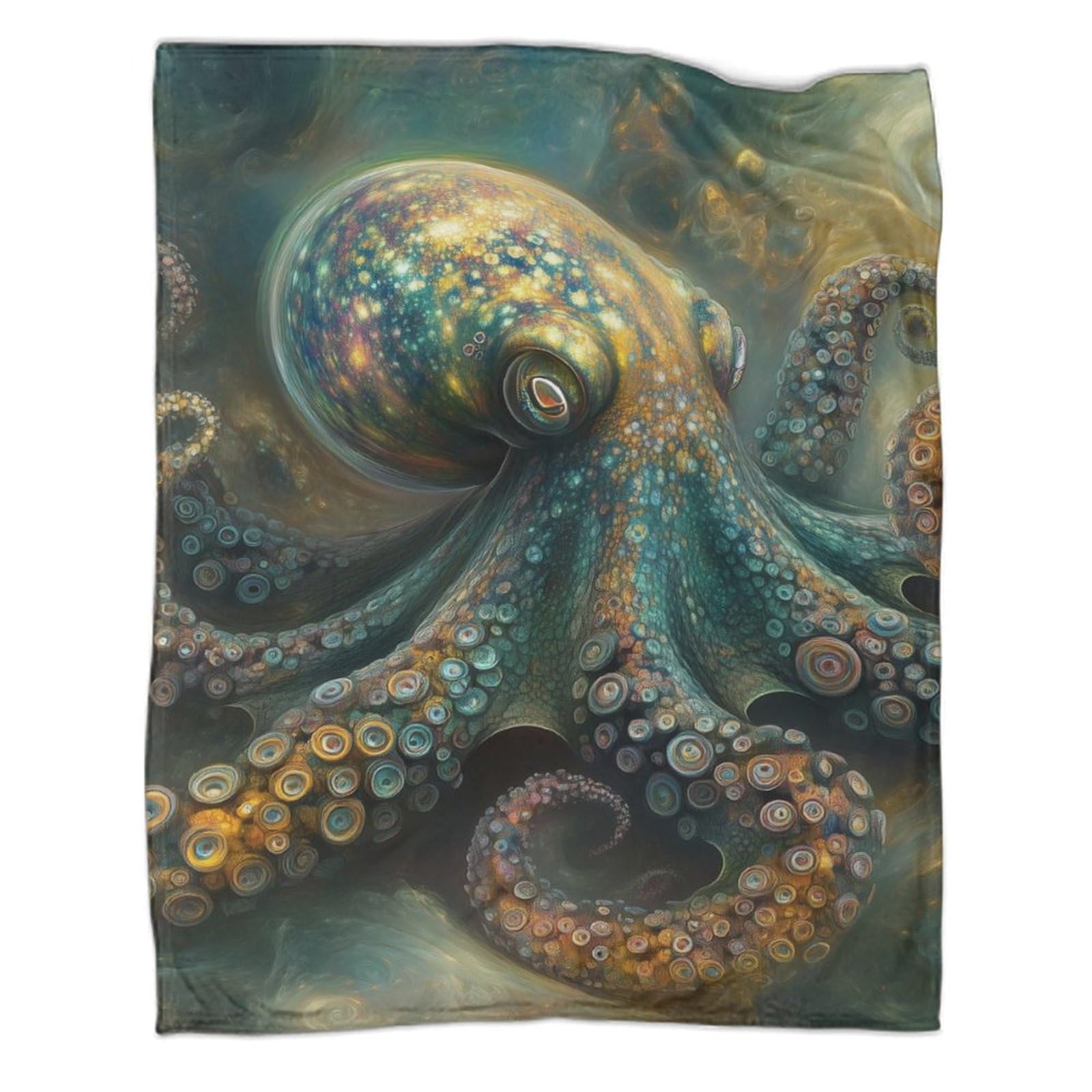 Couverture pieuvre chaude et moelleuse pour nuits fraiches en chambre