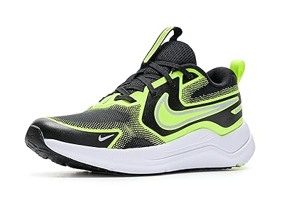 Nike Kids Cosmic Runner (Big Kid) Kids Shoes Black/Wolf Grey/Volt : 4 Big Kid M