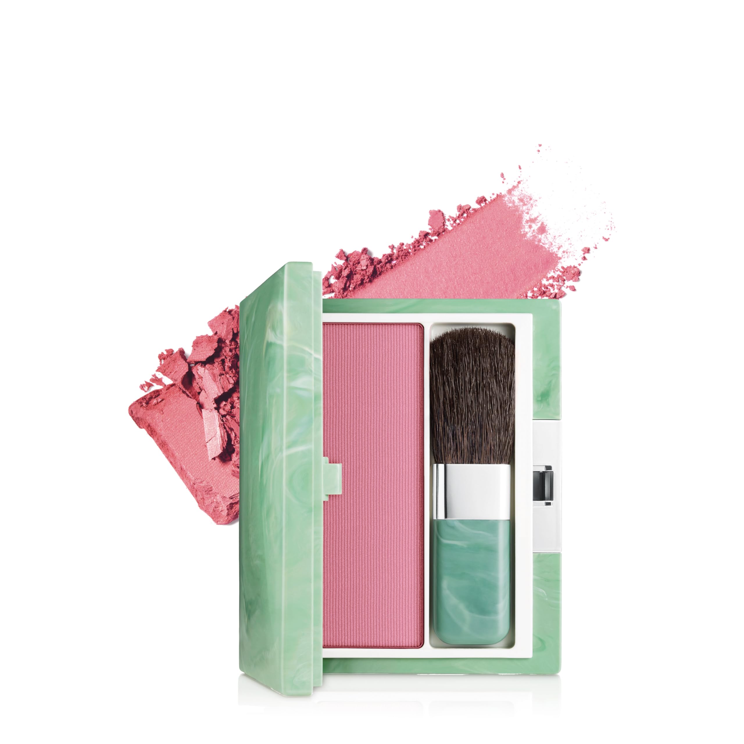 Clinique Soft-Pressed Powder Blusher Blush | Buildable Color + Natural Finish, 0.27 oz, Pink Blush