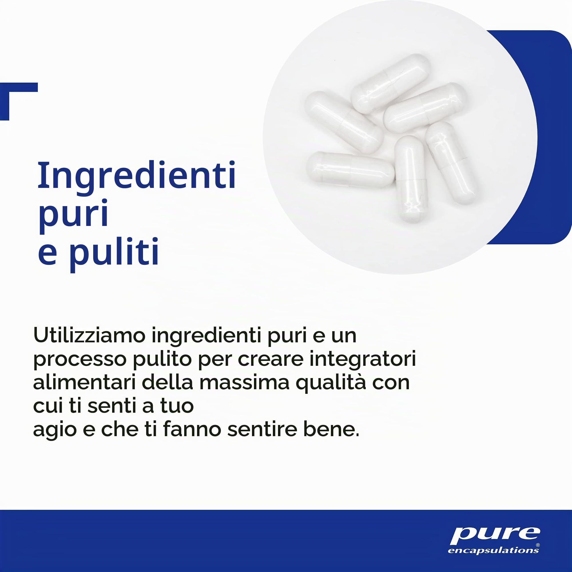 Pure Encapsulations - Acido alfa lipoico - 100 mg di acido tioctico - Integratore alimentare - 60 capsule