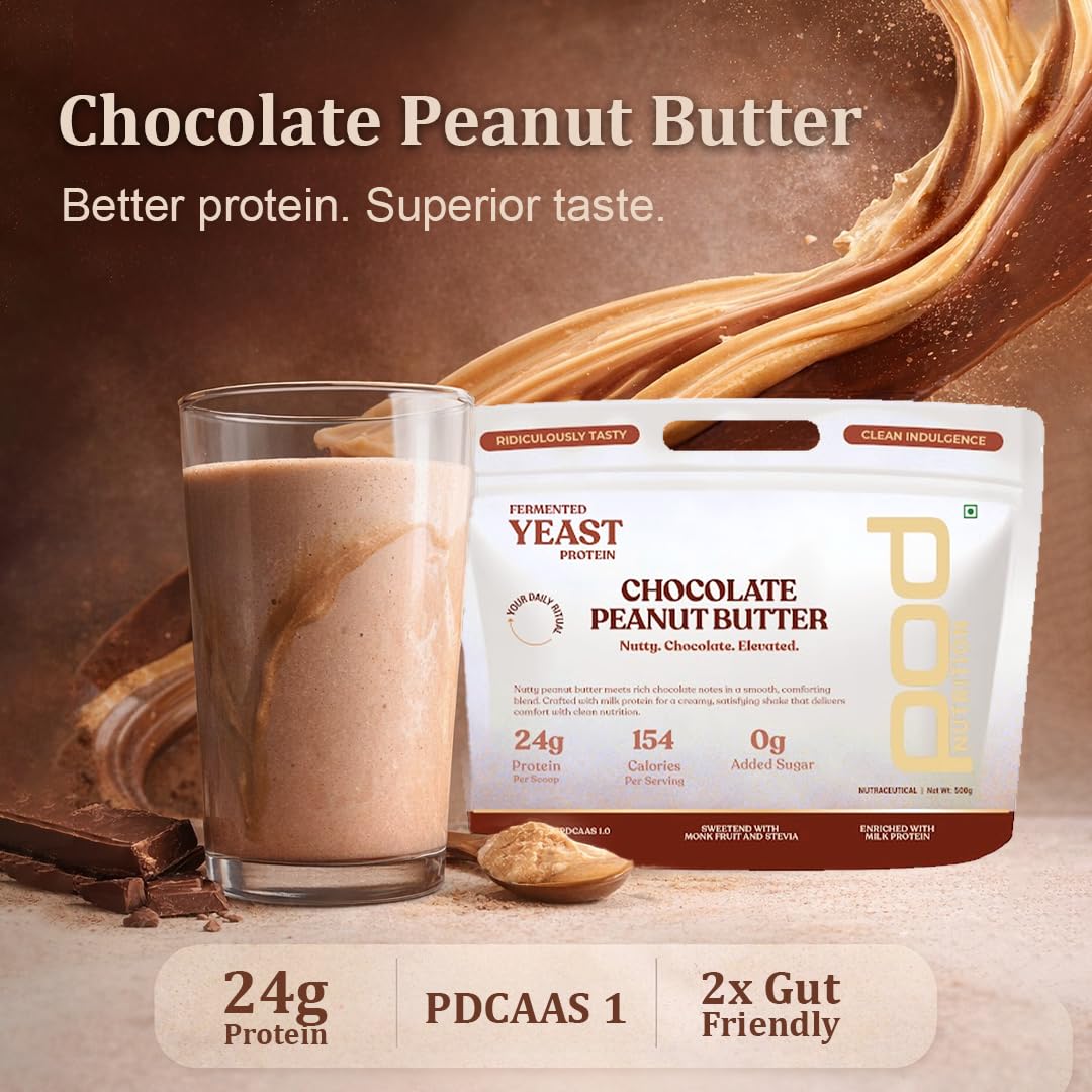Yeast Protein Powder – Chocolate Peanutbutter | 24g Protein per Serving | Fermented Yeast Protein | 0g Added Sugar | Monk Fruit & Stevia | Plant-Based Protein Alternative | 500g — Amazon image 2