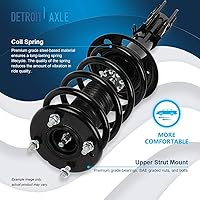 Vista 1317 de Detroit Axle - Kit de suspensión delantera de 10 piezas para Chevy Aveo Aveo5 Pontiac G3 Wave 2 Ready Struts Assembly 2 Enlaces de barra