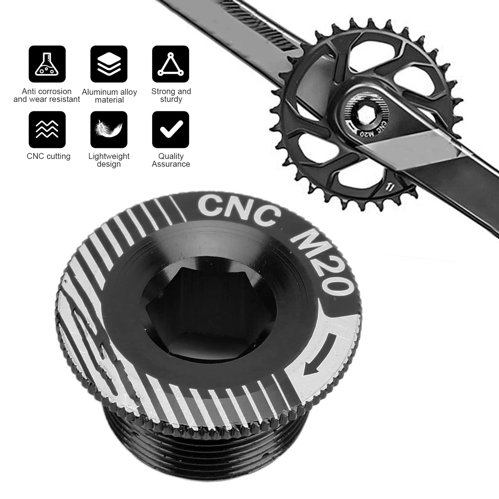 Chainring Halfords Bike Crank Crankset Dust Cover Shimano Crank