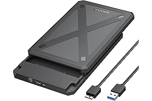iDsonix 2.5 inch Enclosure SATA USB 3.0 Tool-Free for SSD/HDD