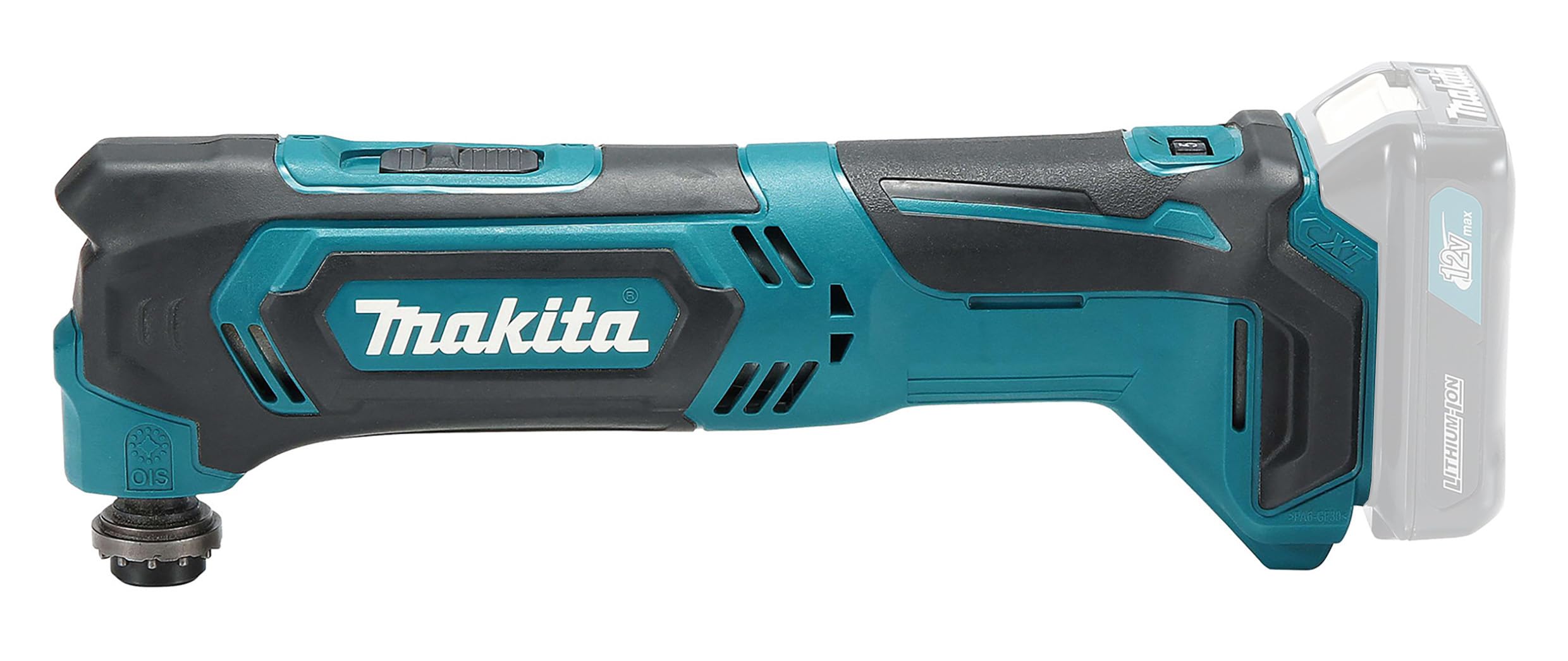 Makita Outil multifonction TM30DZ 12 V Max Li-Ion CXT - Batteries et chargeur non inclus, bleu/noir