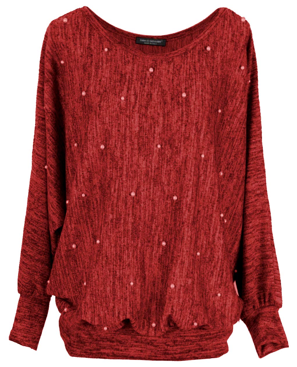 Emma & Giovanni - Pullover/Sweatshirt mit Perlen Loose Fit - Damen