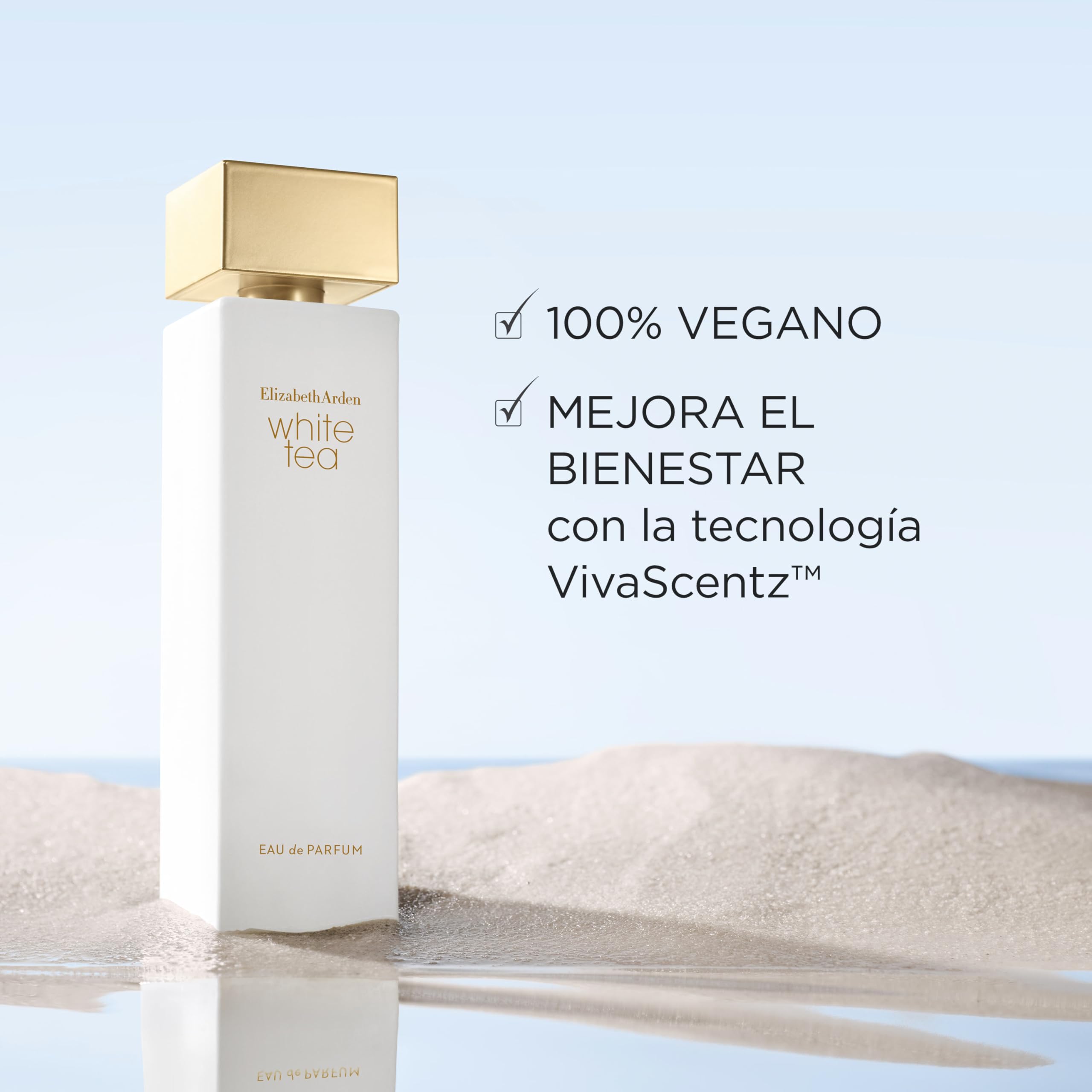 Elizabeth Arden – White Tea, Eau de Parfum, Perfume con Té Blanco y un Acorde de Brisa Marina, Perfume Floral, Aroma Fresco, Femenino y Dulce, para Mujer
