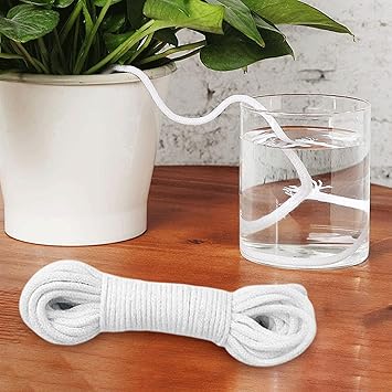 WINTI Cotton Cord String Self Watering Wick for Garden Nursery African Violet 6mm