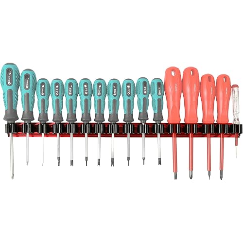 Magnetic Screwdriver Organizer Tool Holder Aluminum Alloy Red