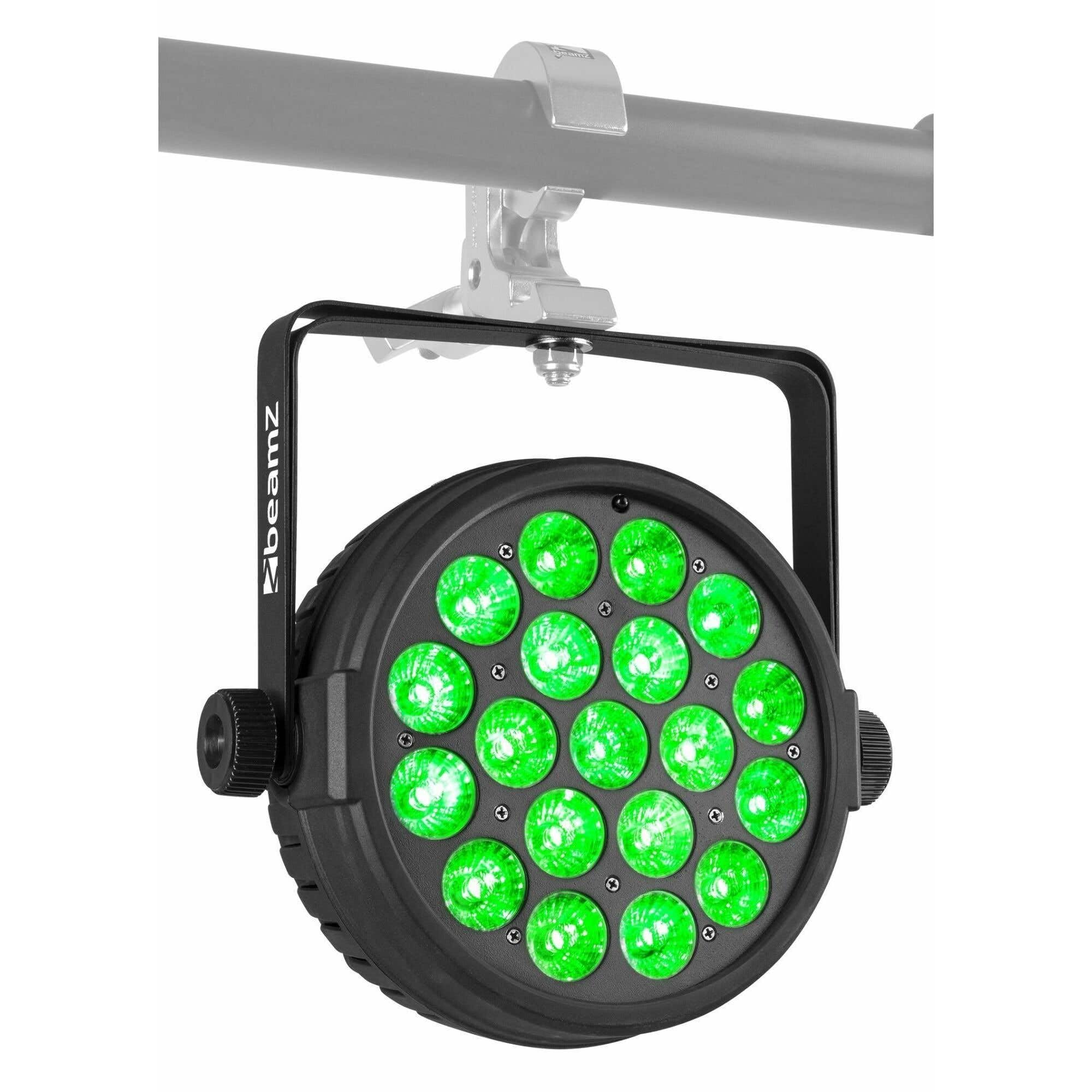 RGBW-LED-PAR - BeamZ BT410 PAR-Leuchte mit 19x 10-Watt-RGBW-LEDs - 2 Segmente - inklusive Fernbedienung - Schwarz