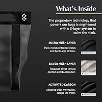 Vista 3 de Bolsa a prueba de olores Salt Athletic, Negro, XL