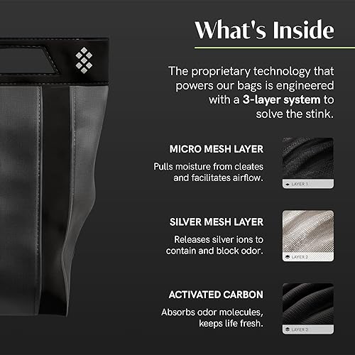 Miniatura 3 de Bolsa a prueba de olores Salt Athletic, Negro, XL