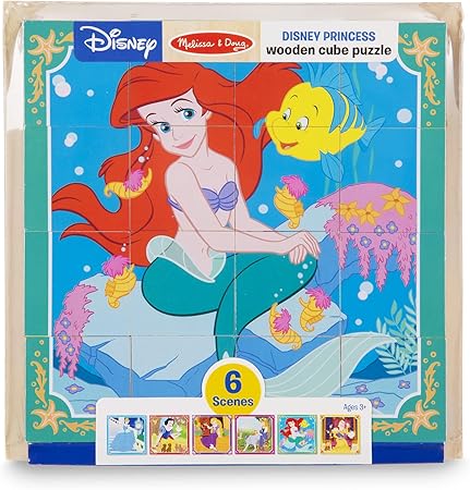 Doug Disney Princess Wooden Cube Puzzle 