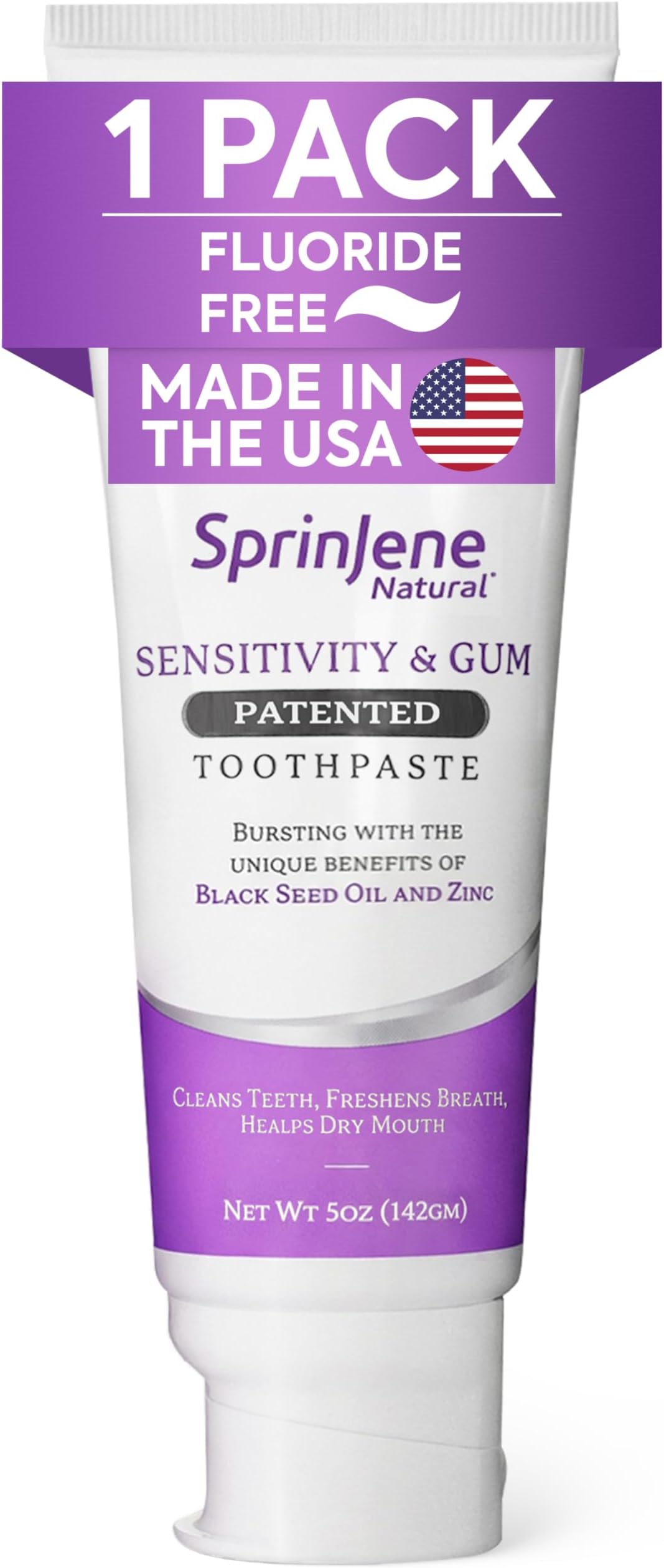 SprinJene Sensitivity & Gum Fluoride Free Toothpaste