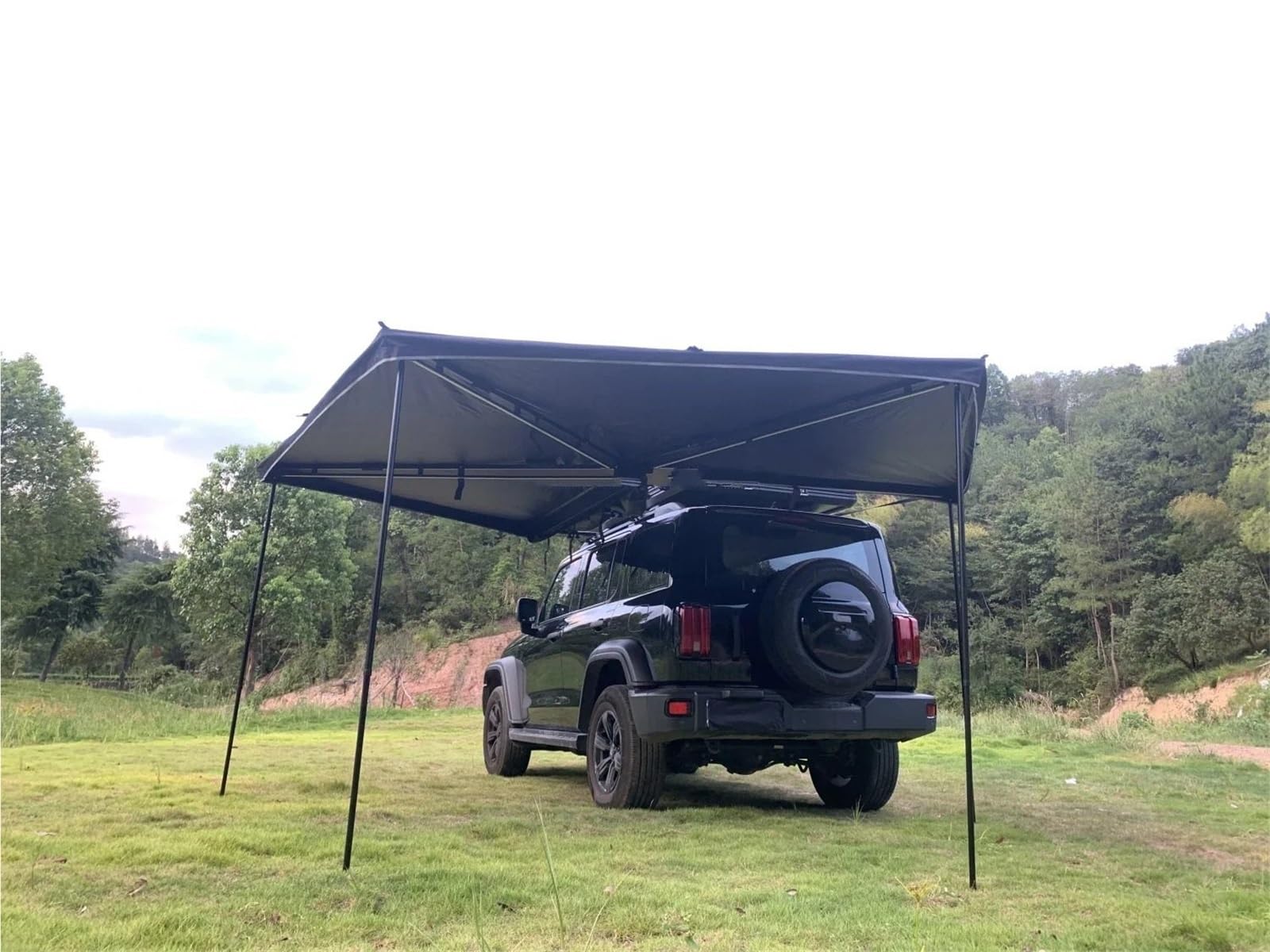 Zeltgarage Outdoor 2,2 m schwere, leichte Seitenmarkise für Vans, LKWs und Autos, 270 Grad freistehende Markise, freistehend Auto-Markise
