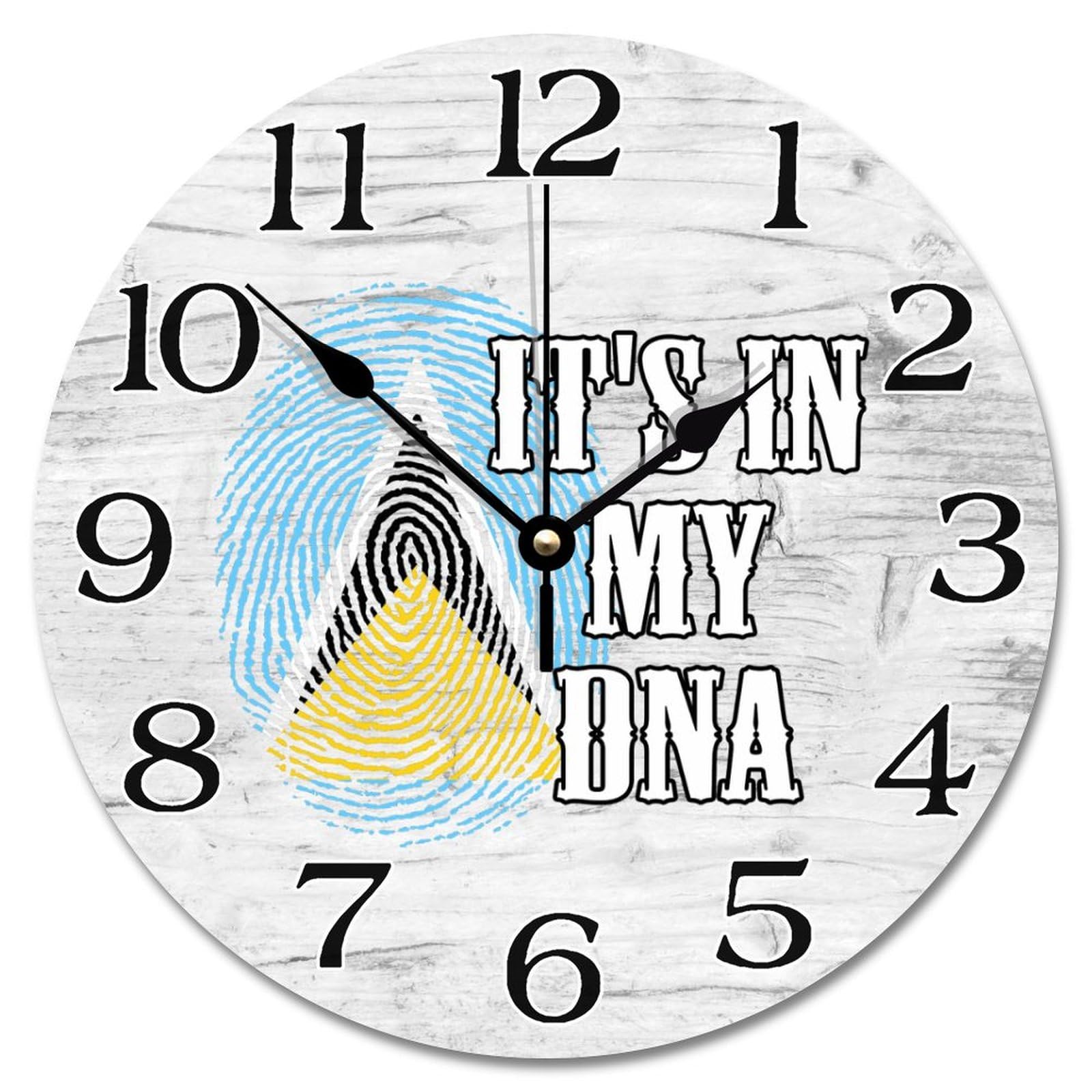 Horloge murale souvenir Sainte-Lucie idée cadeau voyage pour déco maison de ferme