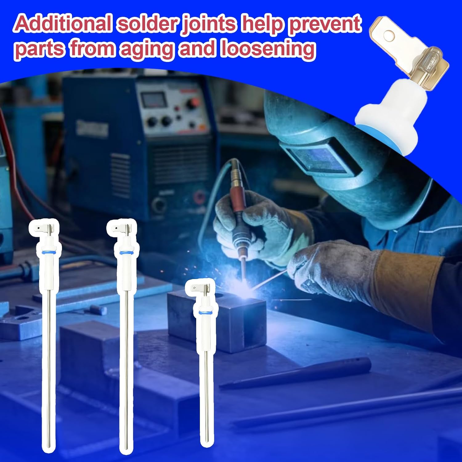 SP0001820 Boiler Steam Probe Set Fit for Breville Sage Dual Boiler BES900 BES920 BES980 BES990 Oracle and Oracle Touch Espresso Machines, Set of 3 with O-Rings