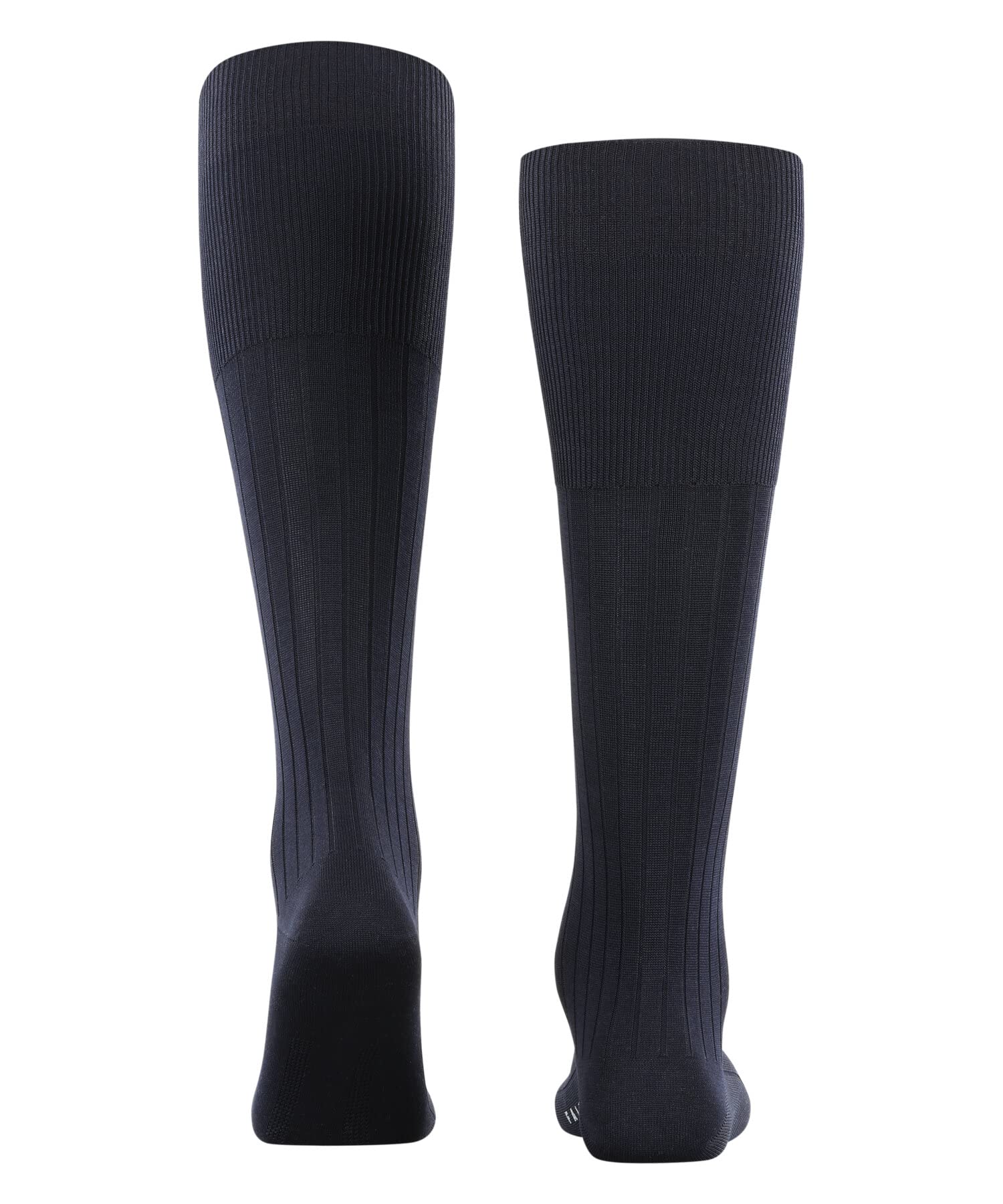 FALKE hombre Milano calcetines largos transpirable sostenible ecológico algodón fil d'Écosse suela climate-active costura plana para unos dedos libres de presión elegante acanalado fino 1 par