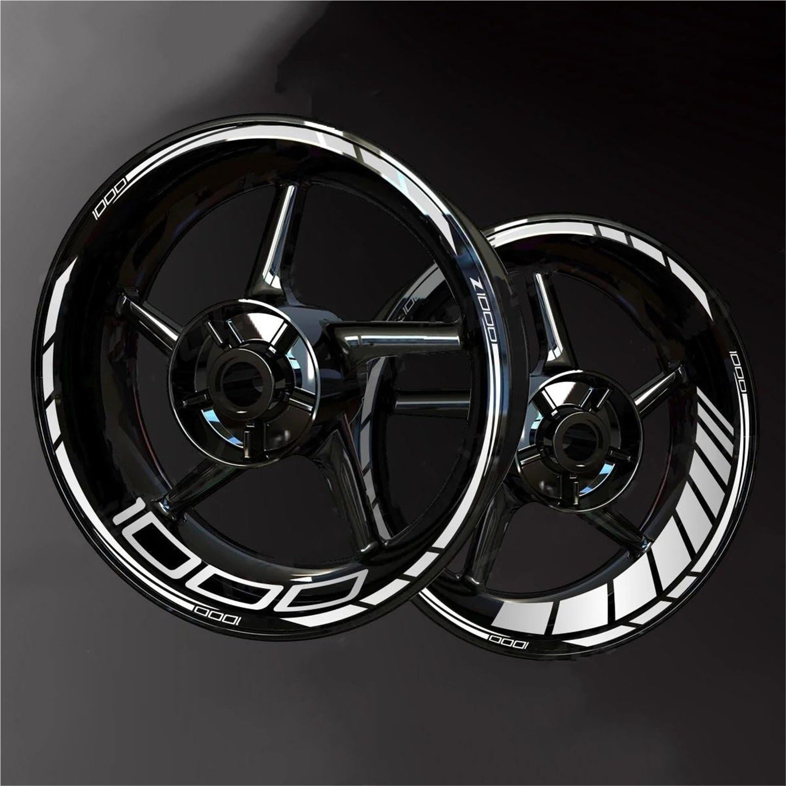 Wheel Stickers Motorcycle Reflective Wheel Decal for for Z1000 for Z 1000 Rim Stripe Decals Waterproof Hub Stickers Rim Reflective Decal