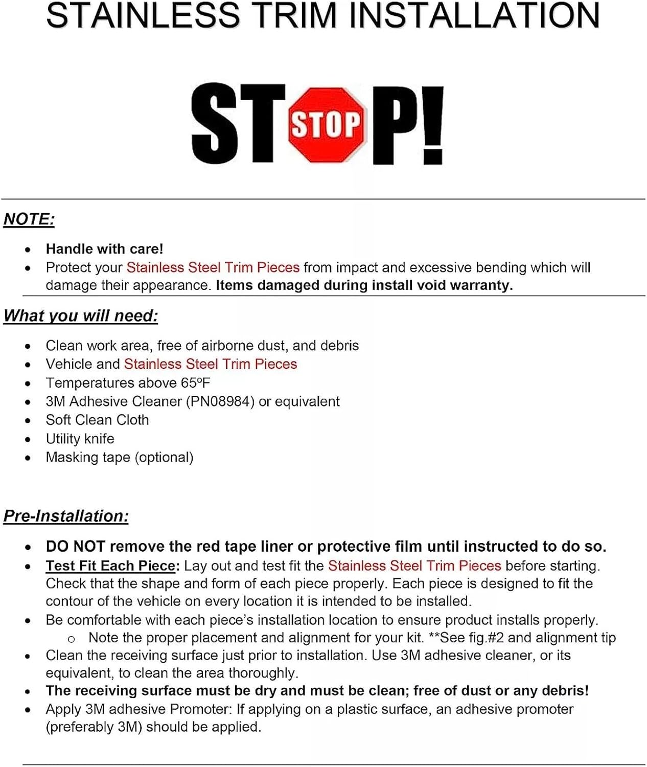 QAA is Compatible with 2013-2018 Cadillac ATS 6 Piece Stainless Pillar Post Trim PP53236