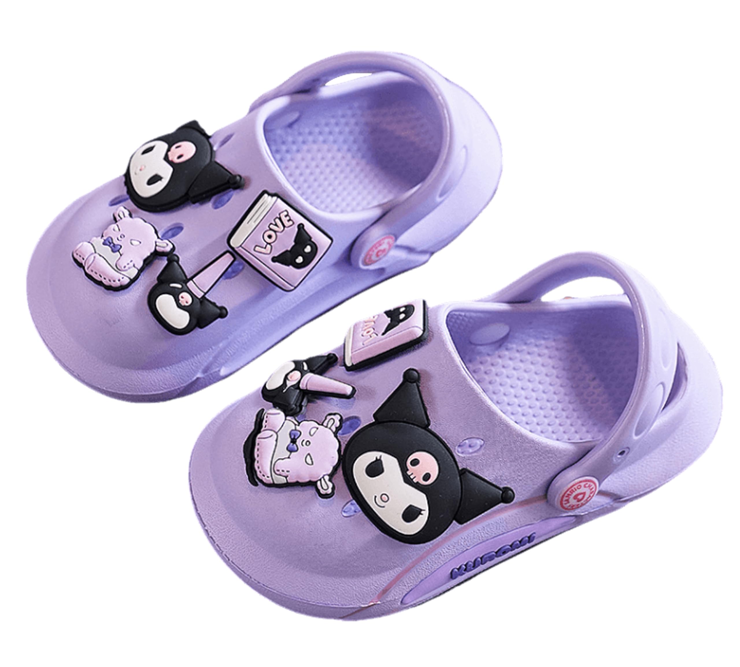 Many Rainbows Kuromi Clogs Slip on Water Shoes Casual Summer for Girls Kids Children