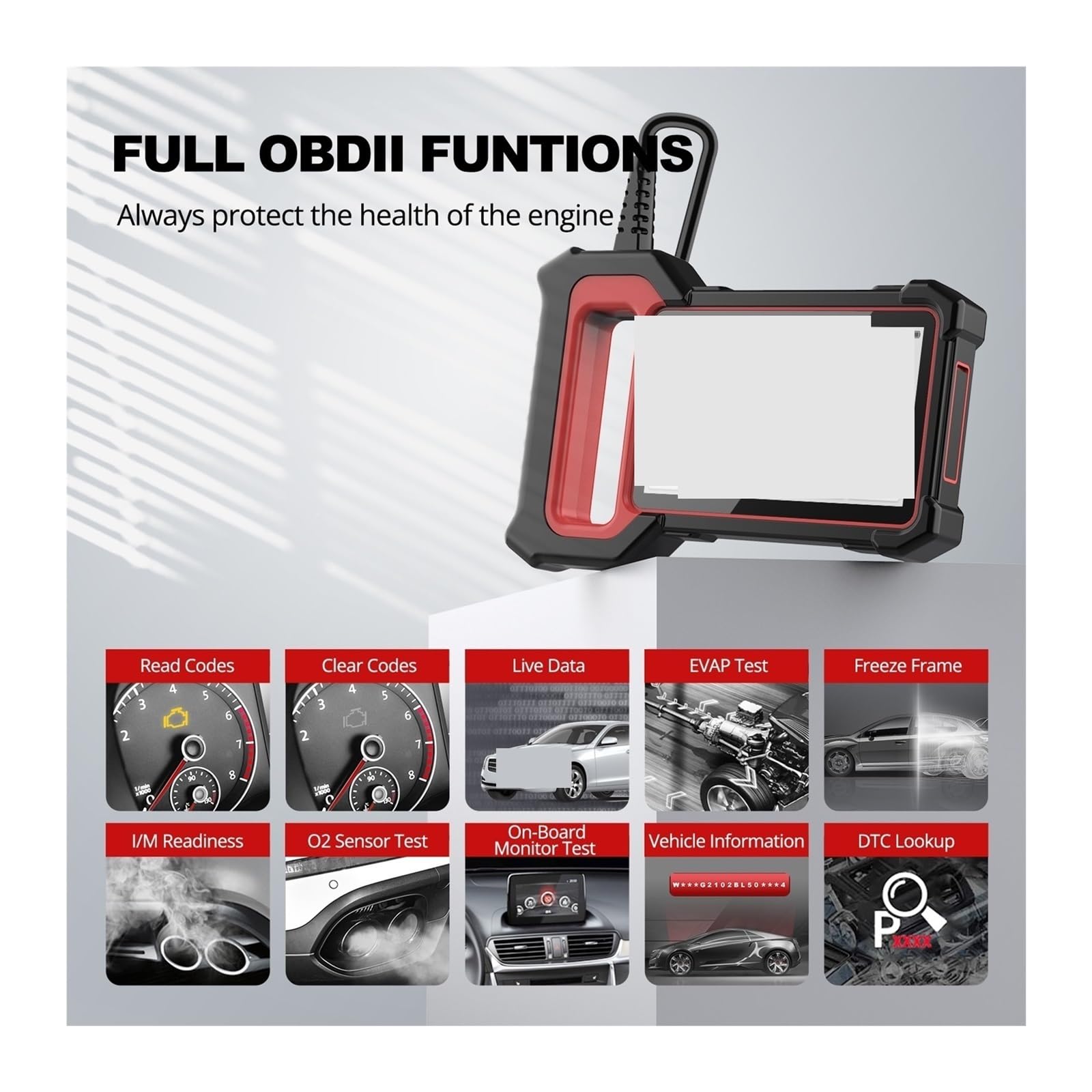 S6 OBD2 Scanner Motore ABS SRS TCM Diagnosi Lettore Codice Strumento di Scansione Diagnostica Scanner Auto