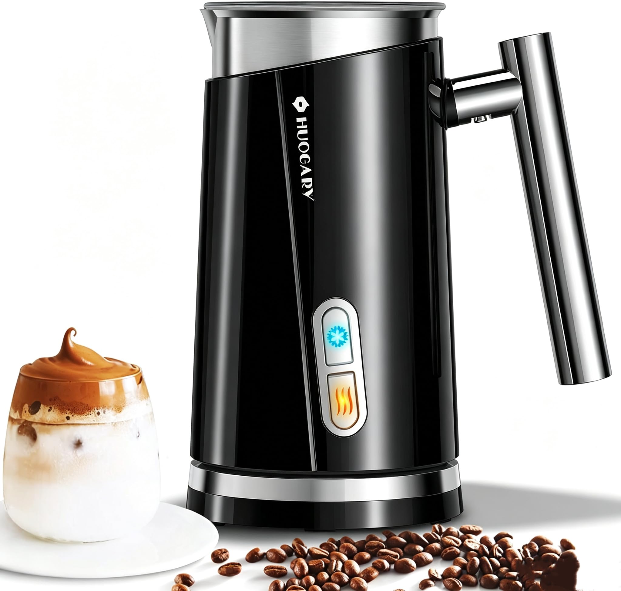Amazon.com: Huogary Milk Frother, Milk Steamer for Milk Foam & Hot
