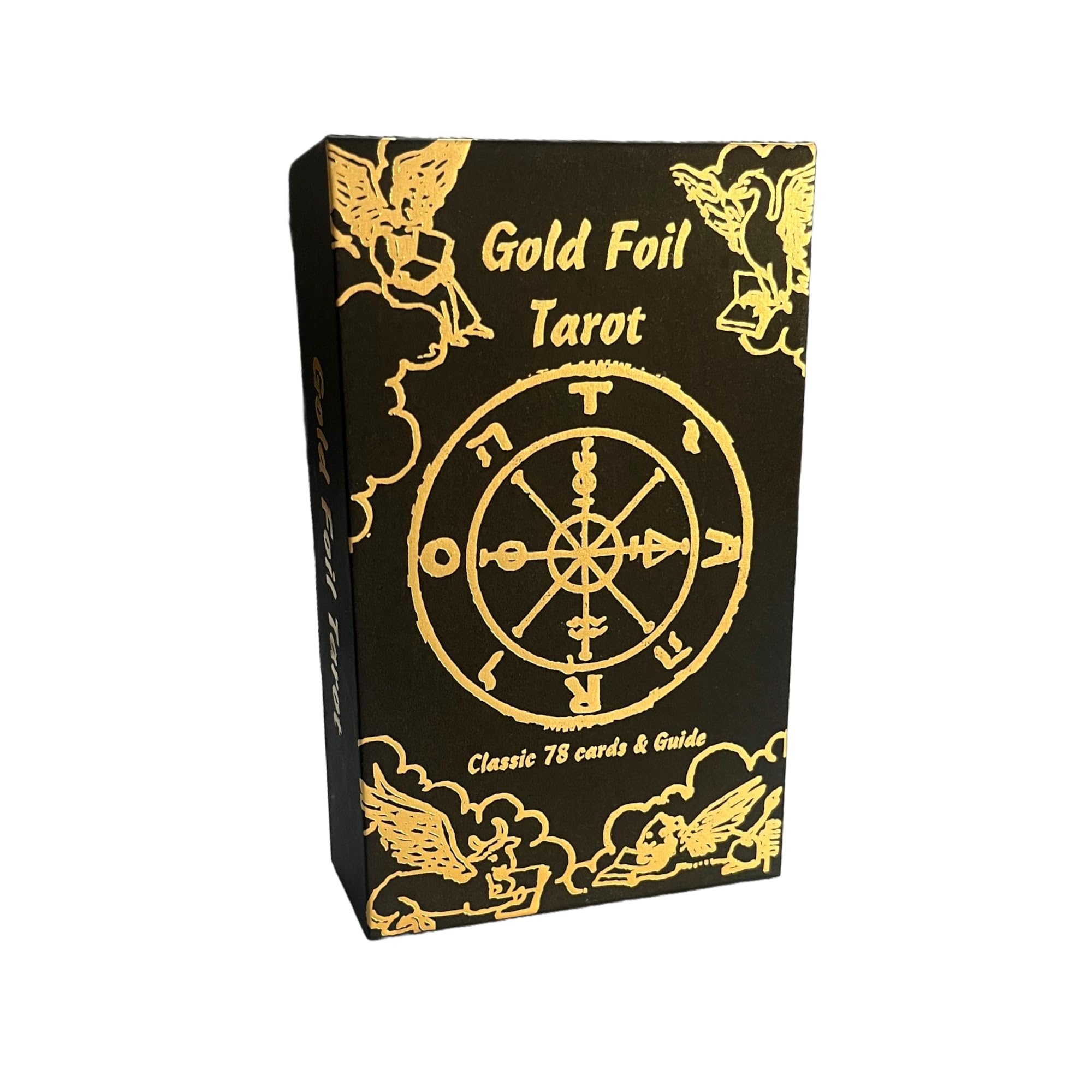 Vieux Monde Express Gold Foil Tarot Deck | Premium Waterproof PVC Cards & Guide