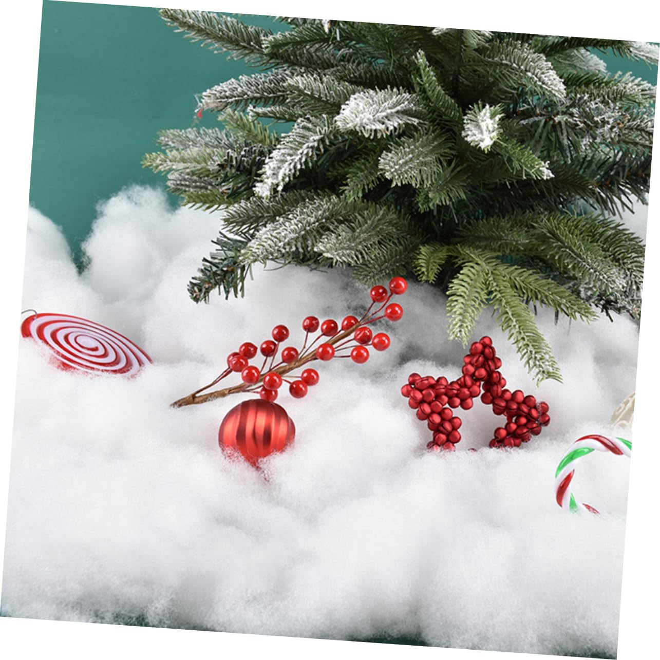 Ciieeo 3 Blätter Weihnachtsschnee Baumwolle Kunstschnee Innendecken Schneeflocken Outdoor Weihnachten Flauschige Schneedecke Kunstschneedecke Weihnachtsbaum Baumwolldecke Schneeszene