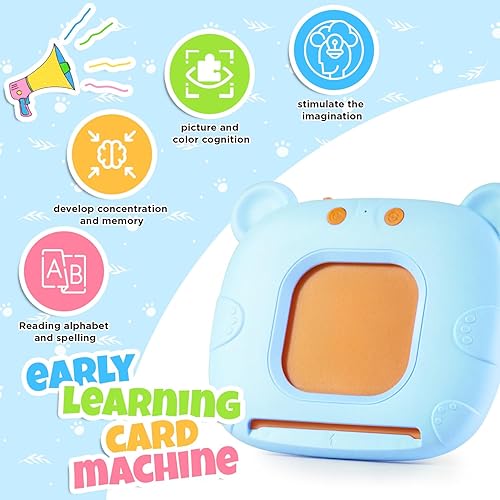 Miniatura 5 de AIFEIRIC 224 tarjetas didácticas que hablan con palabras visuales, aprendizaje del alfabeto, de bolsillo, terapia del habla, juguetes sensoriales