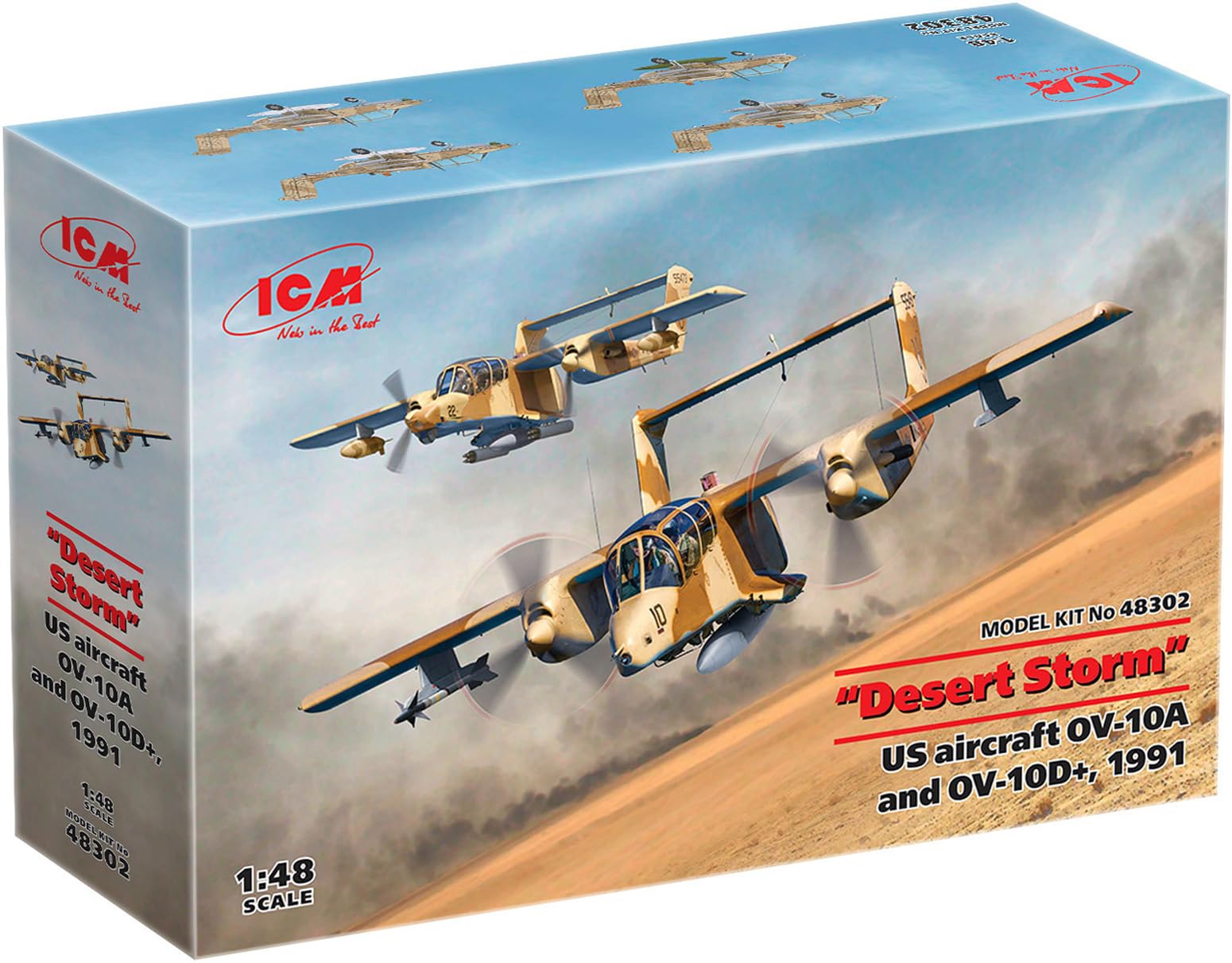 ICM 1:48-1991 'Desert Storm' US aircraft OV-10A and OV-10D+