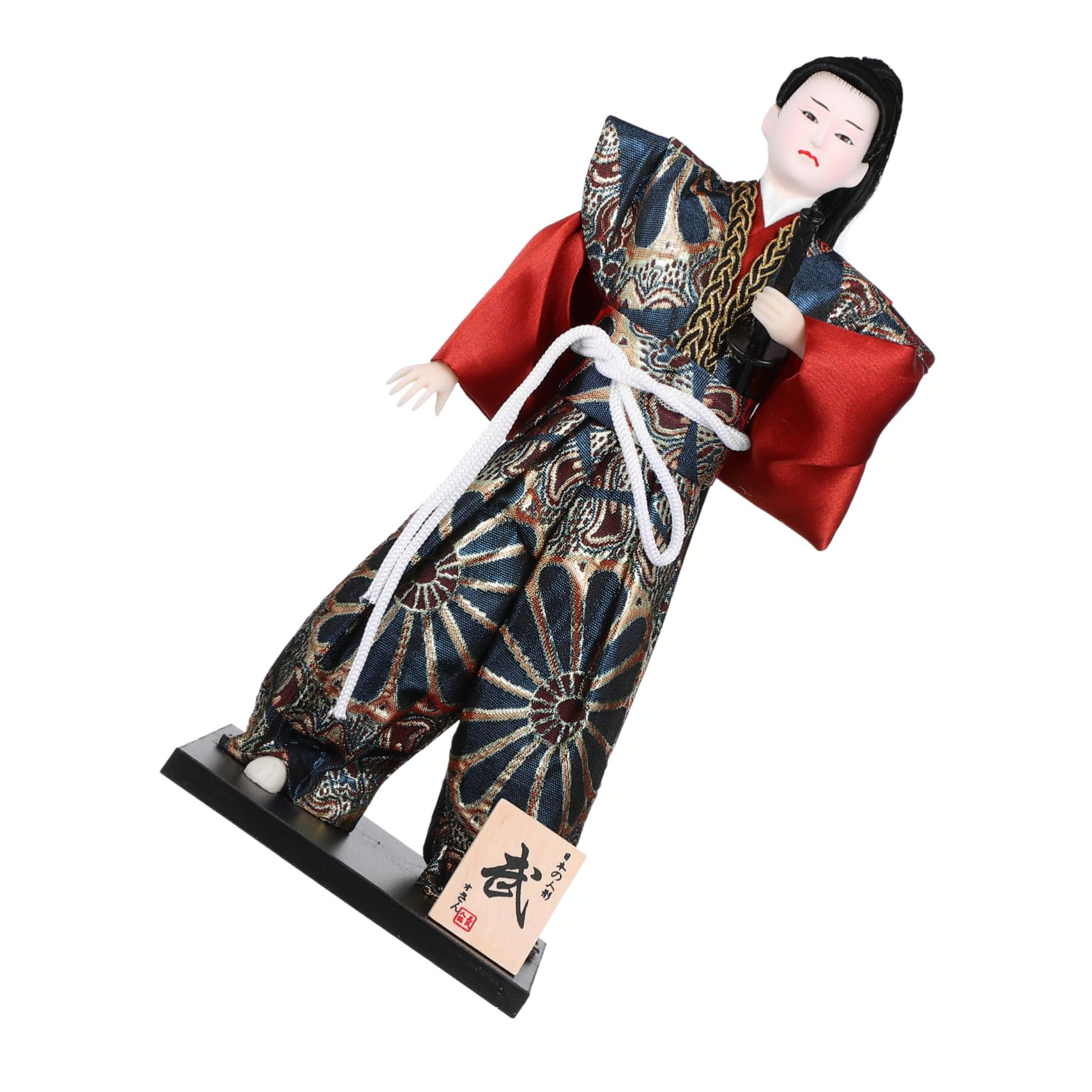 Hemobllo Samurai Japonés de Coleccionable de Guerrero Asiático Decoración Multifuncional Hogar y Oficina Cultural de Adorno de Cultura