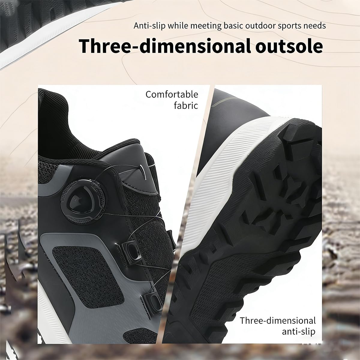 Scarpe da Mountain Bike Uomo, Compatibili con SPD, Scarpe da Ciclismo MTB Traspiranti e Resistenti Traspiranti, per MTB Trail e Escursionismo