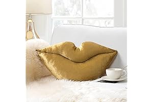 3D Lips Throw Pillow: Velvet Kiss of Comfort and Cuteness