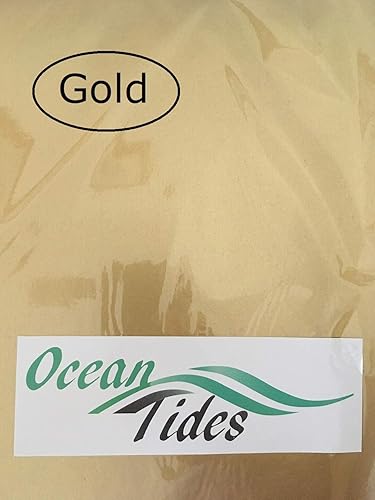 Miniatura 5 de Ocean Tides 50 hojas (14 x 20 pulgadas) de papel de regalo de Navidad, papel de seda de regalo a granel para manualidades, cumpleaños y días Dorado