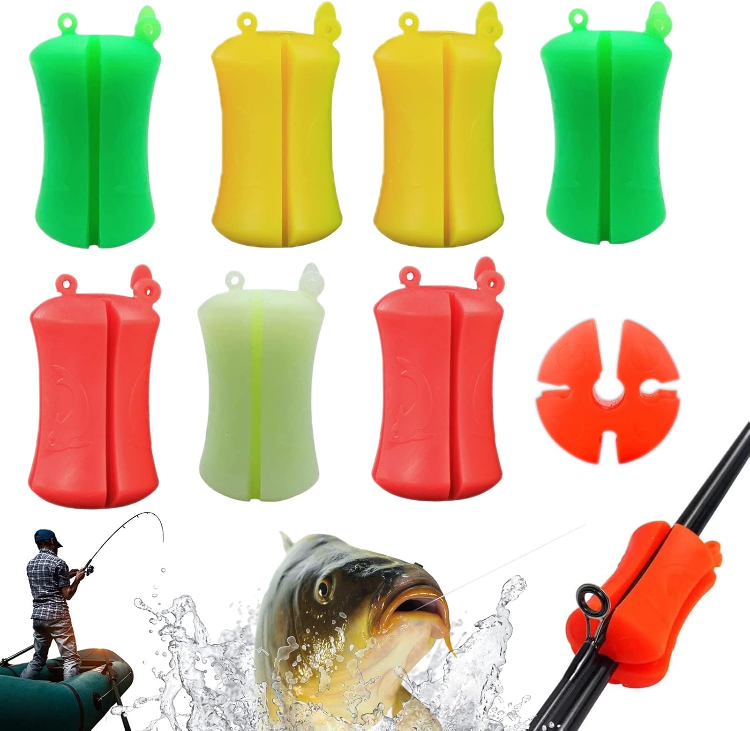 SHIN NANA 2023 New Fishing Rod Fixed Ball, 7pcs Portable Soft Flexible Rubber