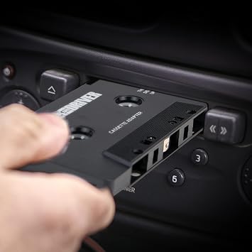 Cassette AUX Adapter for Car, Tape Deck Audio Converter with 3.5mm AUX Plug, Wired Cassette Adapter with 31-Inch Cable for MP3 Player, iPhone, Android Phone, iPod