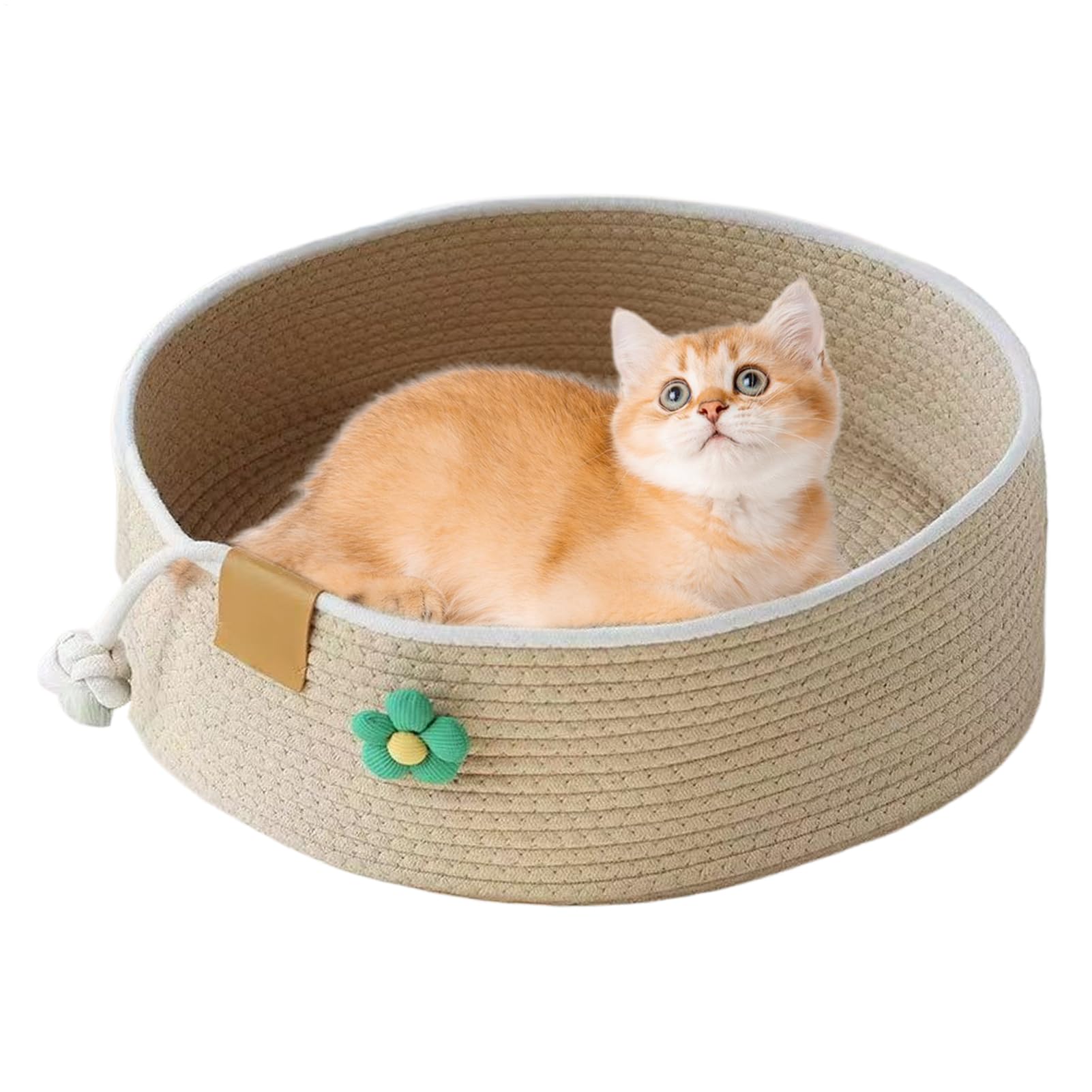 Panier rond pour chat grand nid mignon pour chaton maison