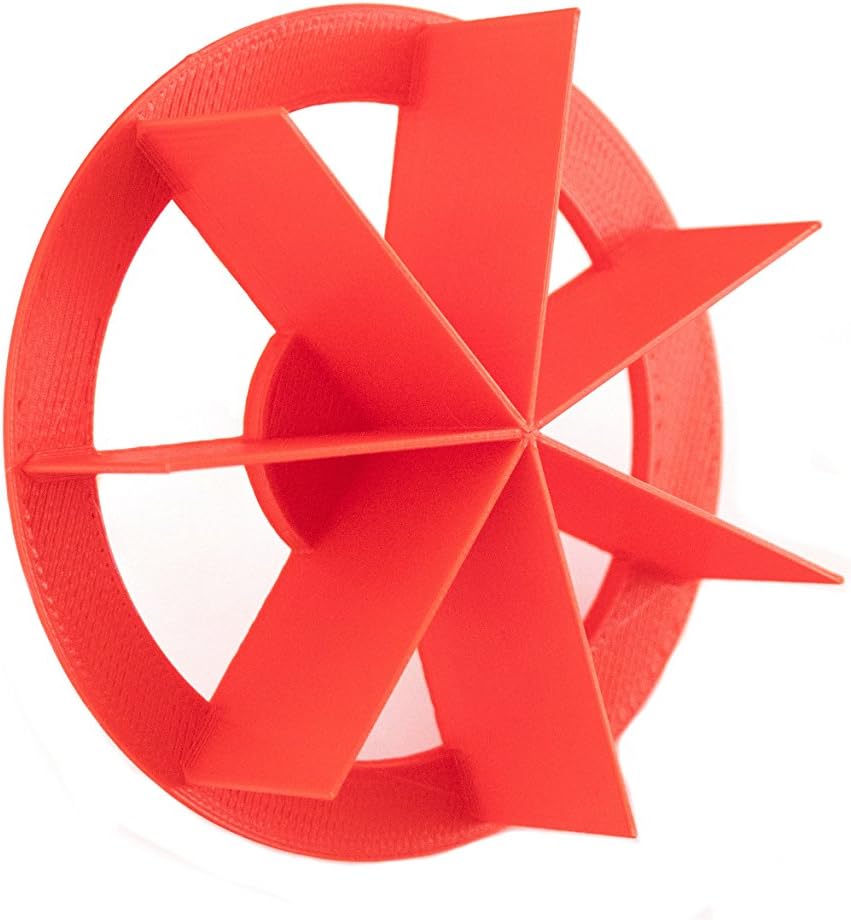 MONAAR 3.5″ 7 Point Bread Stamp / 7 Grain Pinwheel Stamp/Pumpkin Pattern Bread Stamp