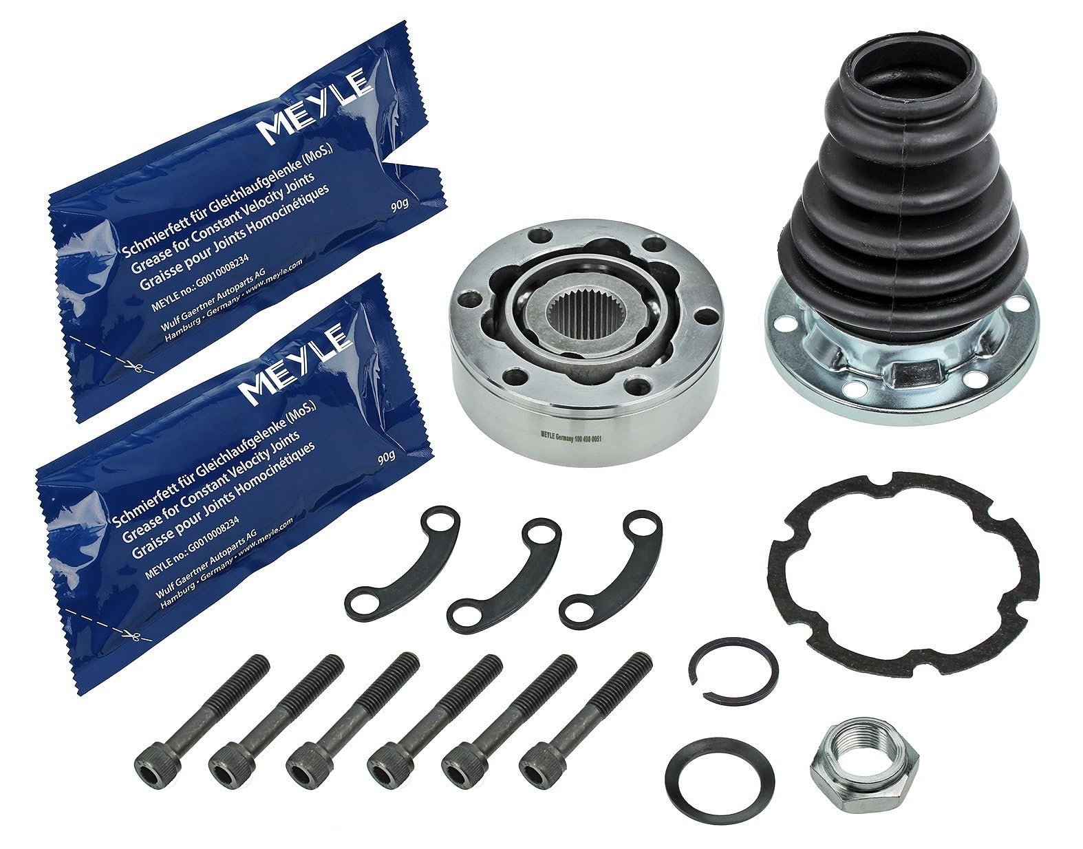 MEYLE CV Joint VW,AUDI,SKODA 100 498 0051 191498104,191498104A,191498104X Axle Joint,Joint Kit, drive shaft 321498103C,321498103CX,357498104,535498104