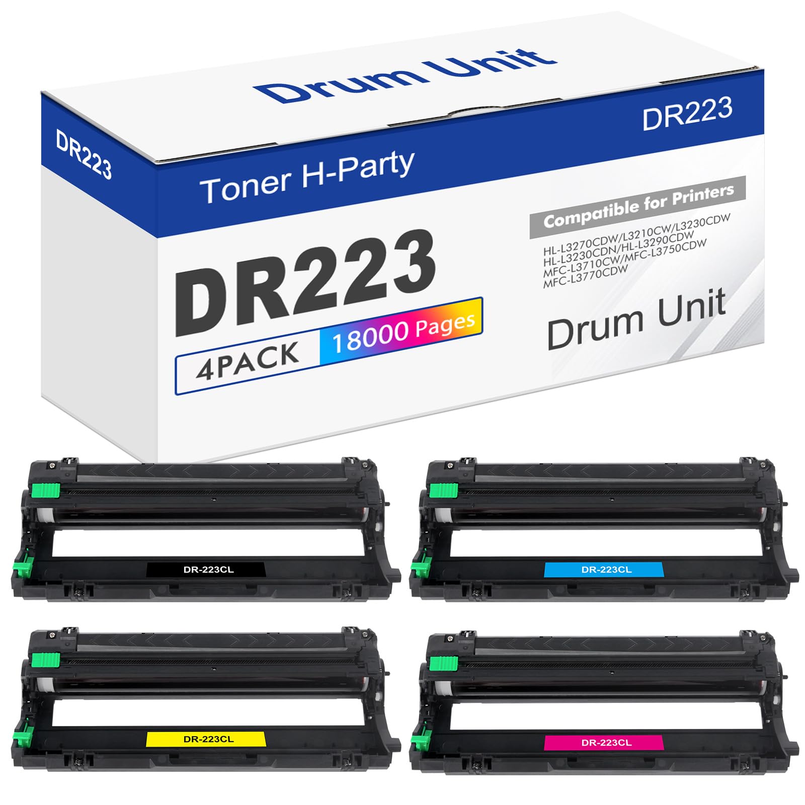 DR223CL - Set di 4 unità tamburo DR-223CL DR223 DR-223 ad alta resa