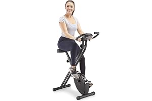 Exerpeutic Folding Magnetic Upright Bike with Pulse