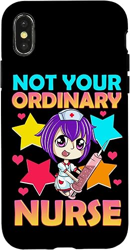 Miniatura 7 de Funda para iPhone XS Max Not Your Ordinary Nurse Chibi Teen Girl Women Kawaii Anime