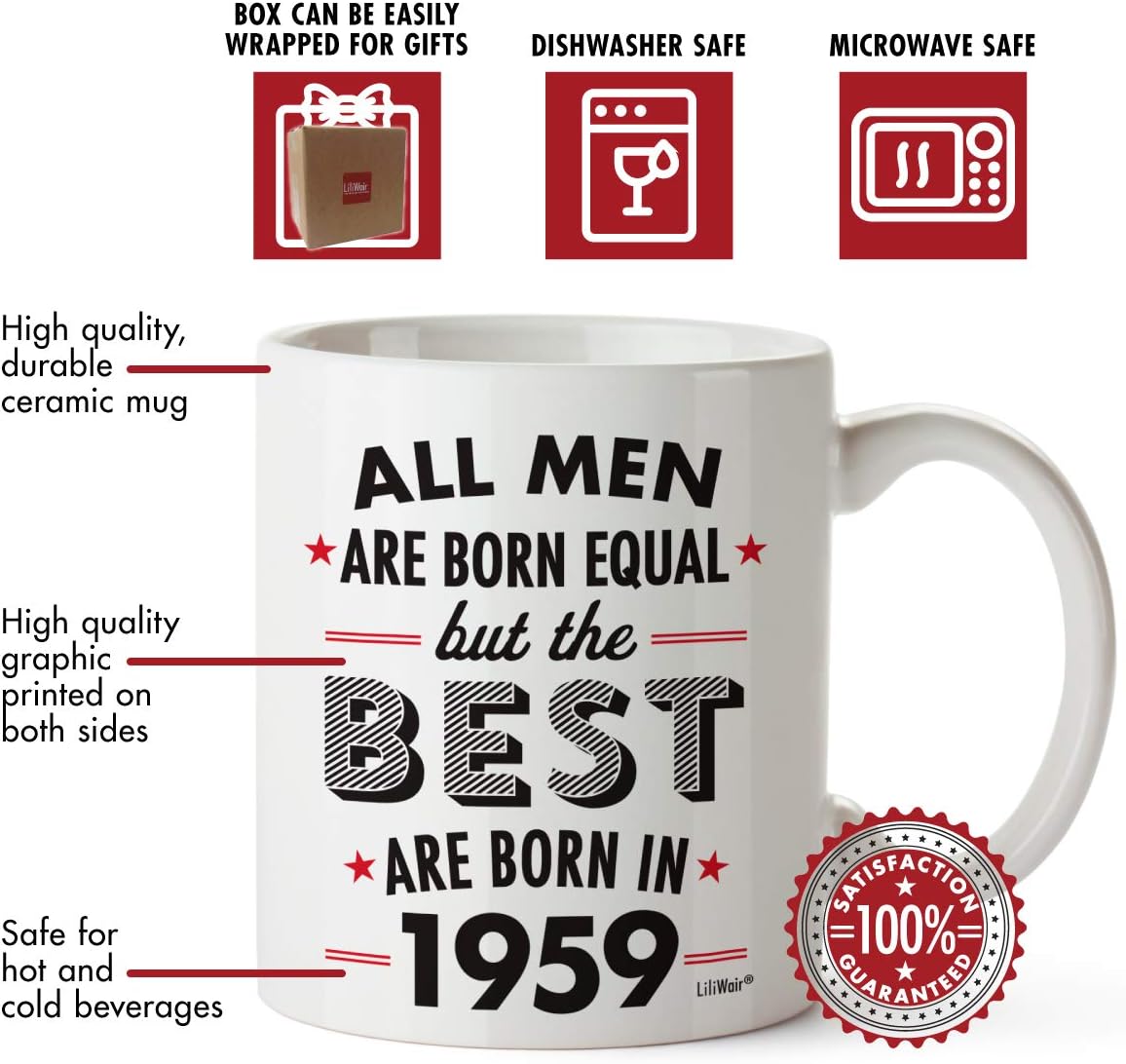 50% Off Discount 61th Birthday Gifts For Men Sixty Years Old Gift Mugs Happy Funny 61 Mens Mans Husbands Male Best Friend 1959 Mug Unique Ideas 59 Man Husband Gag Dad Cute Good Husband