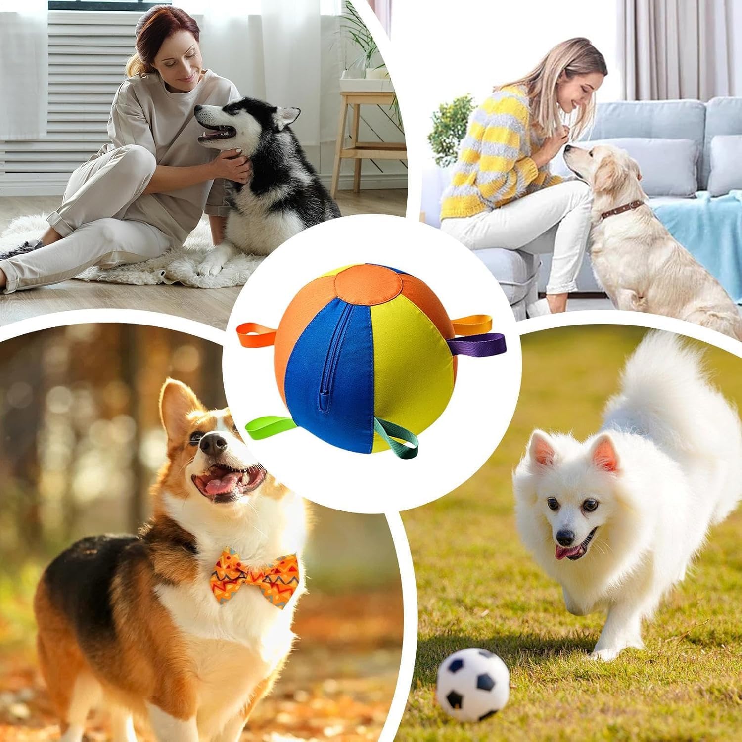 Pelota de pastoreo para perros y caballos de 18/22 pulgadas, bolas grandes inflables, juguetes de pastoreo, bola gigante para Border Collies, juguete duradero e impermeable para perros